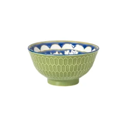 Xenos Tapasservies|Schalen-Schaaltje Rene klein - groen/blauw - ø9.2x4.8 cm