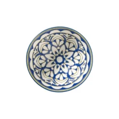 Xenos Tapasservies|Schalen-Schaaltje Rene klein - groen/blauw - ø9.2x4.8 cm