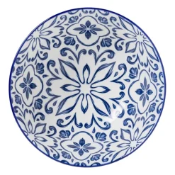 Xenos Tapasservies|Schalen-Schaaltje Sen - blauw/geel - ø15.8x7.3 cm