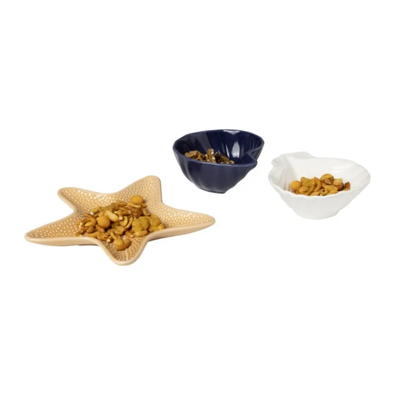 Xenos Schalen-Schaaltje zeester - oranje - 2.1x20x18.7 cm