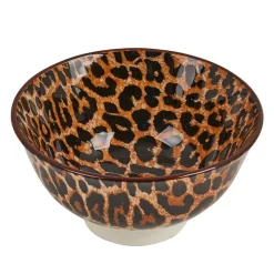Xenos Schalen|Kommen-Schaaltje zoe - panter- ø9x5 cm