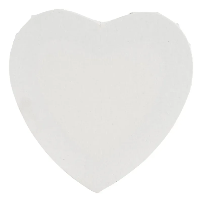 Xenos Schildersdoeken-Schildersdoek hart - 20 cm
