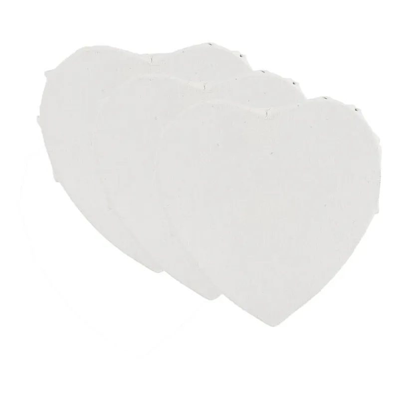 Xenos Schildersdoeken-Schildersdoek hart - set van 3 - 10 cm