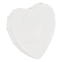 Xenos Schildersdoeken-Schildersdoek hart - set van 3 - 10 cm