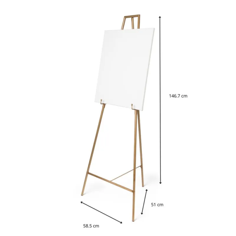 Xenos Schildersezels|Bruiloft-Schildersezel voor welkomstbord - goud - 146.7 cm