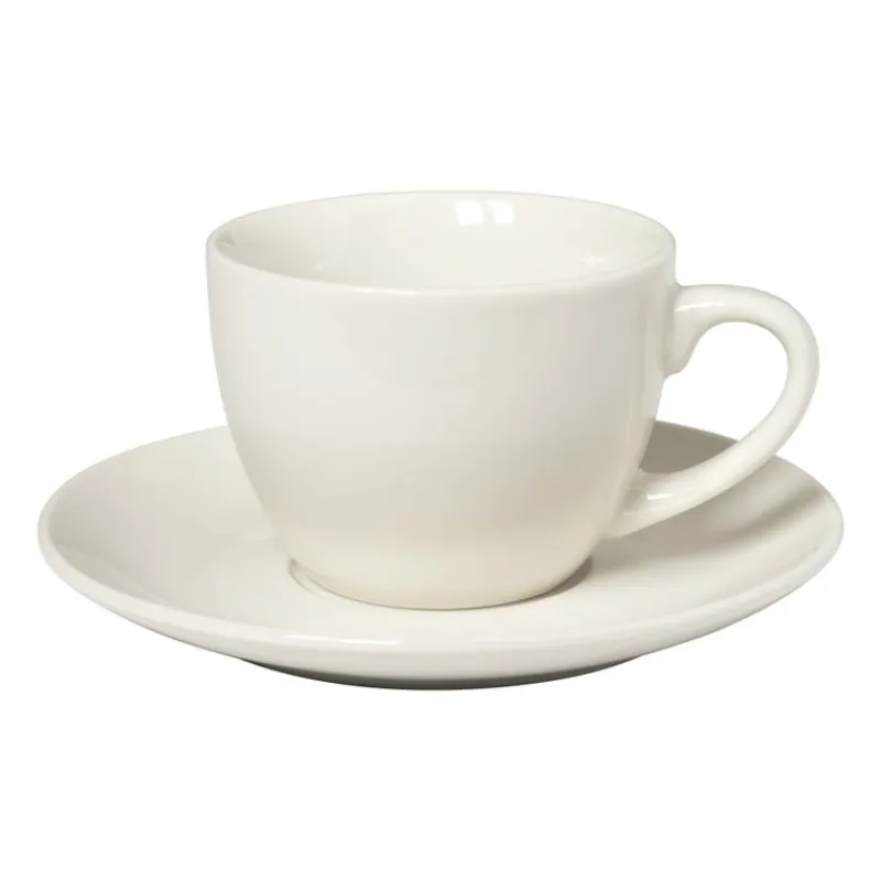 Xenos Thee Accessoires-Schotel voor koffiekopje - porselein - ø15x2 cm