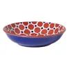 Xenos Thee Accessoires|Schalen-Schoteltje Anne - rood/blauw - ø9.7x2 cm
