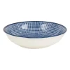 Xenos Sushi Servies|Tapasservies-Schoteltje blue print - stripes - ⌀9.5 cm