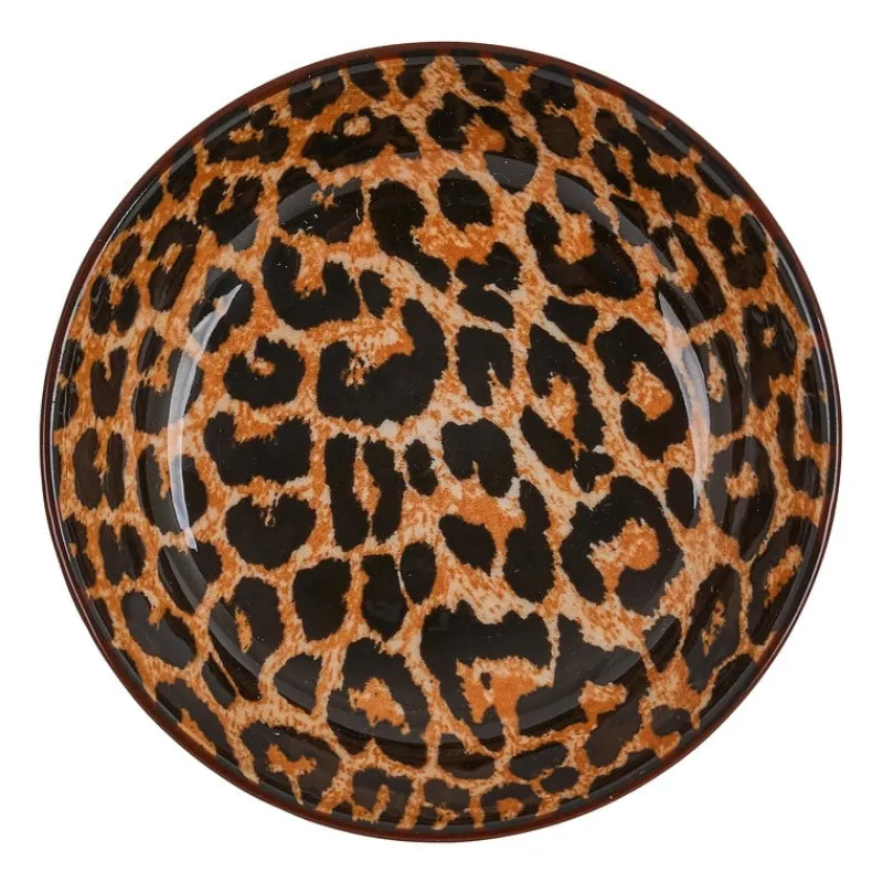 Xenos Thee Accessoires-Schoteltje zoe - panter - ø9.5 cm