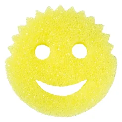 Xenos Schuursponsjes-Scrub daddy - geel - ø10.7 cm