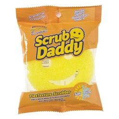Xenos Schuursponsjes-Scrub daddy - geel - ø10.7 cm