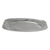 Xenos Wegwerpservies-Serveerschaal - aluminium - 2.9x42.6x28.6 cm - set van 2