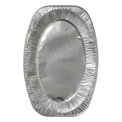 Xenos Wegwerpservies-Serveerschaal - aluminium - 2.9x42.6x28.6 cm - set van 2