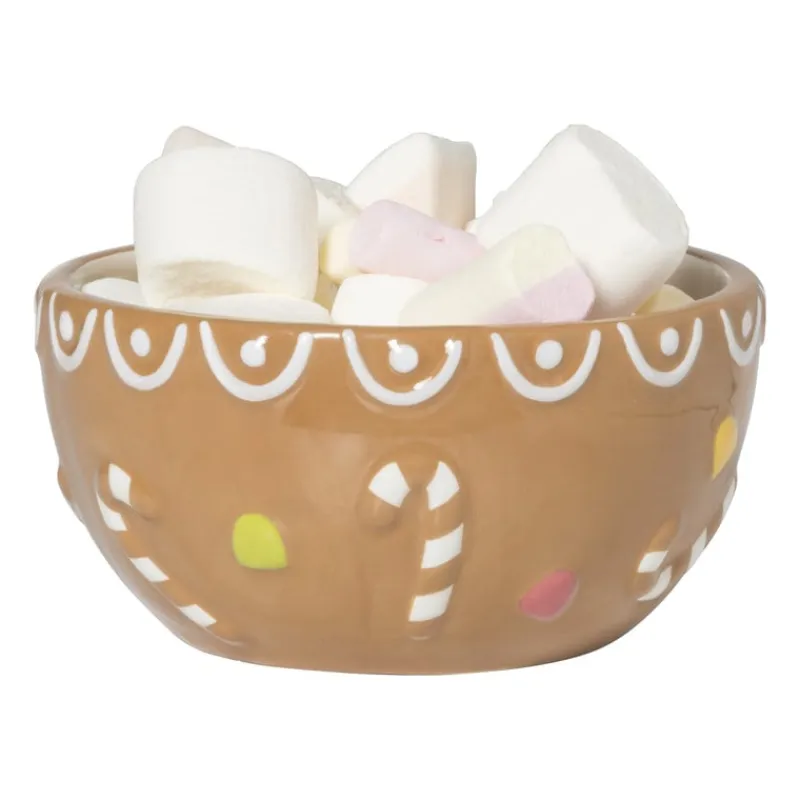 Xenos Schalen-Serveerschaaltje gingerbread - bruin - ø14x6.9 cm