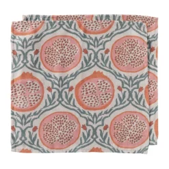 Xenos Servetten-Servet granaatappel - rood - set van 2 - 40x40 cm