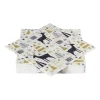 Xenos Kertservetten-Servet rendier - wit - 33x33 cm