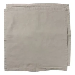 Xenos Kerst|Servetten-Servet zand - taupe - set van 2 - 40x40 cm