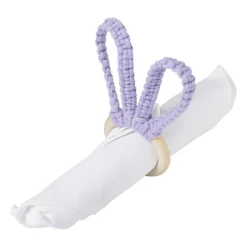 Xenos Servetten|Servetringen-Servetring konijn - diverse kleuren - ø6.5x15 cm