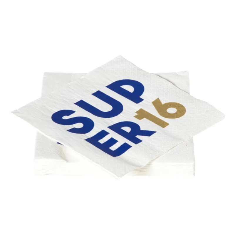 Xenos Papieren Servetten|Verjaardagen-Servetten 16 jaar - blauw - set van 20