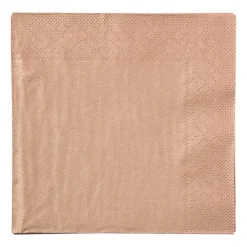 Xenos Papieren Servetten|Servetten-Servetten - roségoudkleurig - set van 20