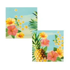 Xenos Papieren Servetten|Kinderfeestjes-Servetten - tropical - set van 20