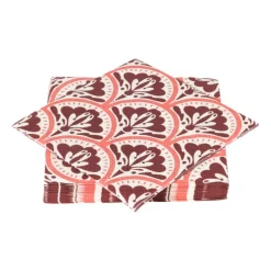 Xenos Papieren Servetten|Servetten-Servetten artdeco bloem - 33x33 cm - set van 20