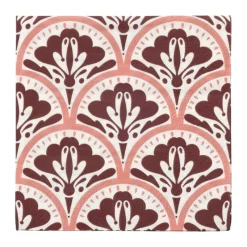 Xenos Papieren Servetten|Servetten-Servetten artdeco bloem - 33x33 cm - set van 20