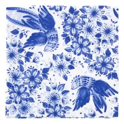 Xenos Papieren Servetten|Servetten-Servetten blauwe vogel - 33x33 cm - set van 20