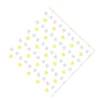 Xenos Papieren Servetten|Servetten-Servetten bloem set van 12 - wit/roze/geel - papier - 33x33 cm