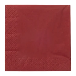 Xenos Papieren Servetten|Servetten-Servetten bordeauxrood - 33x33 cm - set van 20