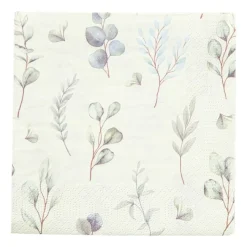 Xenos Papieren Servetten|Servetten-Servetten botanisch - 33x33 cm - set van 20