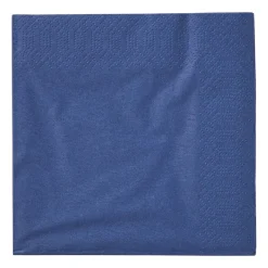 Xenos Papieren Servetten|Servetten-Servetten donkerblauw - 33x33 cm - set van 20