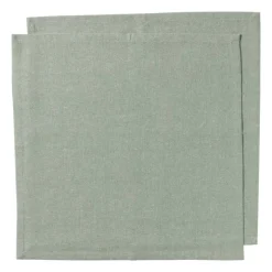 Xenos Kerst|Servetten-Servetten groen - set van 2 - 40x40 cm