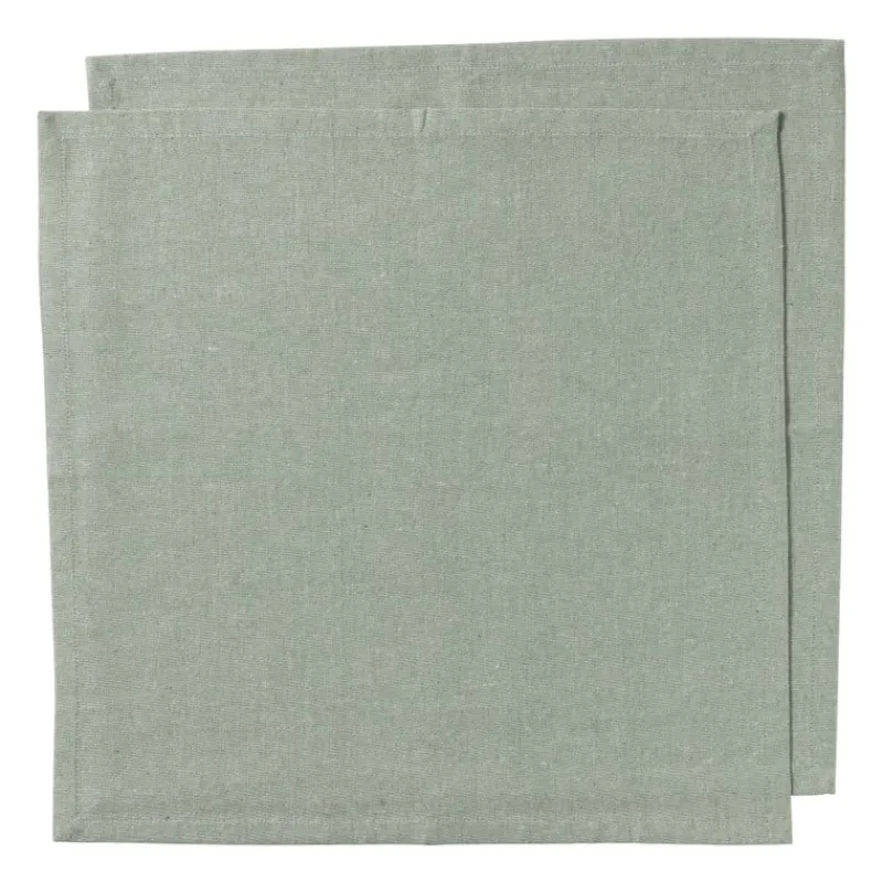 Xenos Kerst|Servetten-Servetten groen - set van 2 - 40x40 cm