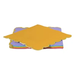 Xenos Papieren Servetten-Servetten kartelrandje - multikleur - set van 16