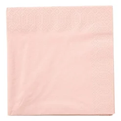Xenos Papieren Servetten|Servetten-Servetten lichtroze - 33x33 cm - set van 20