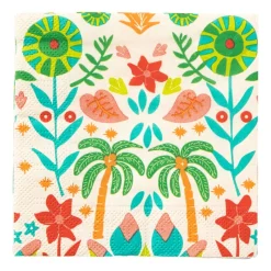Xenos Papieren Servetten|Servetten-Servetten tropical - 24x24 cm - set van 20
