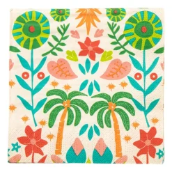 Xenos Papieren Servetten|Servetten-Servetten tropical - 33x33 cm - set van 20