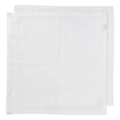 Xenos Servetten|Kertservetten-Servetten wit - set van 2 - 40x40 cm