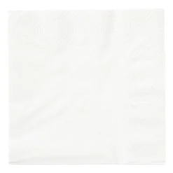 Xenos Papieren Servetten|Servetten-Servetten wit - 33x33 cm - set van 20