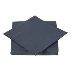 Xenos Papieren Servetten|Servetten-Servetten zwart - 24x24 cm - set van 20