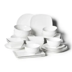 Xenos Serviessets-Serviesset - 16 delig - rond - wit - 4 persoons