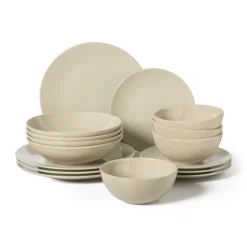 Xenos Serviessets|Kerstservies-Serviesset - beige - 16-delig - 4-persoons