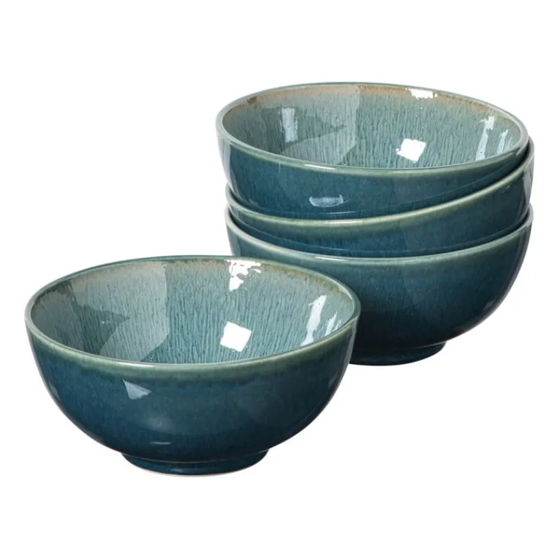 Xenos Serviessets|Kerstservies-Serviesset reactive glaze - blauw - 16-delig