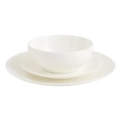 Xenos Serviessets-Serviesset rond - wit - 12-delig