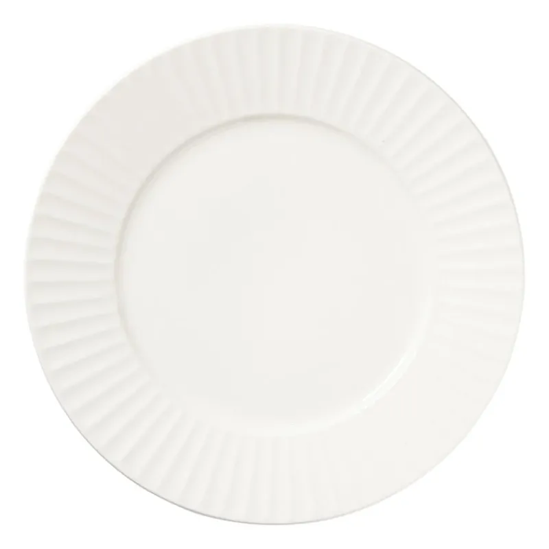 Xenos Serviessets|Kerstservies-Serviesset streep - wit - 16-delig