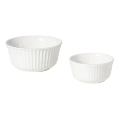 Xenos Serviessets|Kerstservies-Serviesset streep - wit - 16-delig