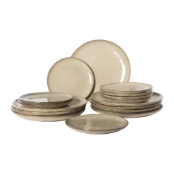 Xenos Serviessets-Serviesset Toscane - beige - 32-delig - 8 persoons