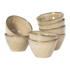 Xenos Serviessets-Serviesset Toscane - beige - 32-delig - 8 persoons