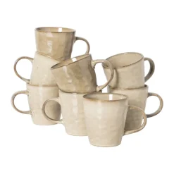 Xenos Serviessets-Serviesset Toscane - beige - 32-delig - 8 persoons